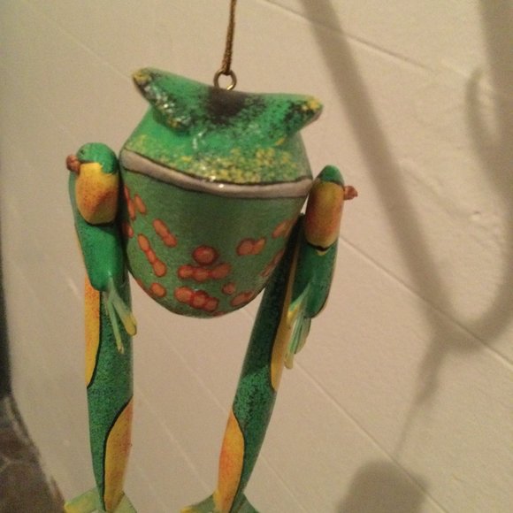 Frog ornament home decor Christmas tree ornament decor rare - Picture 3 of 8